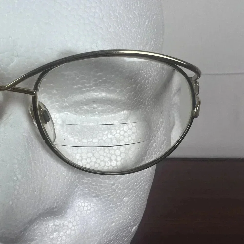 Vintage Silhouette M6264 Oval Glasses FRAME ONLY Women Tribal‎ Gold 56/17/135